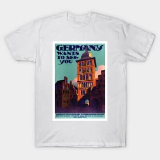 Vintage Travel Poster Germany T-Shirt